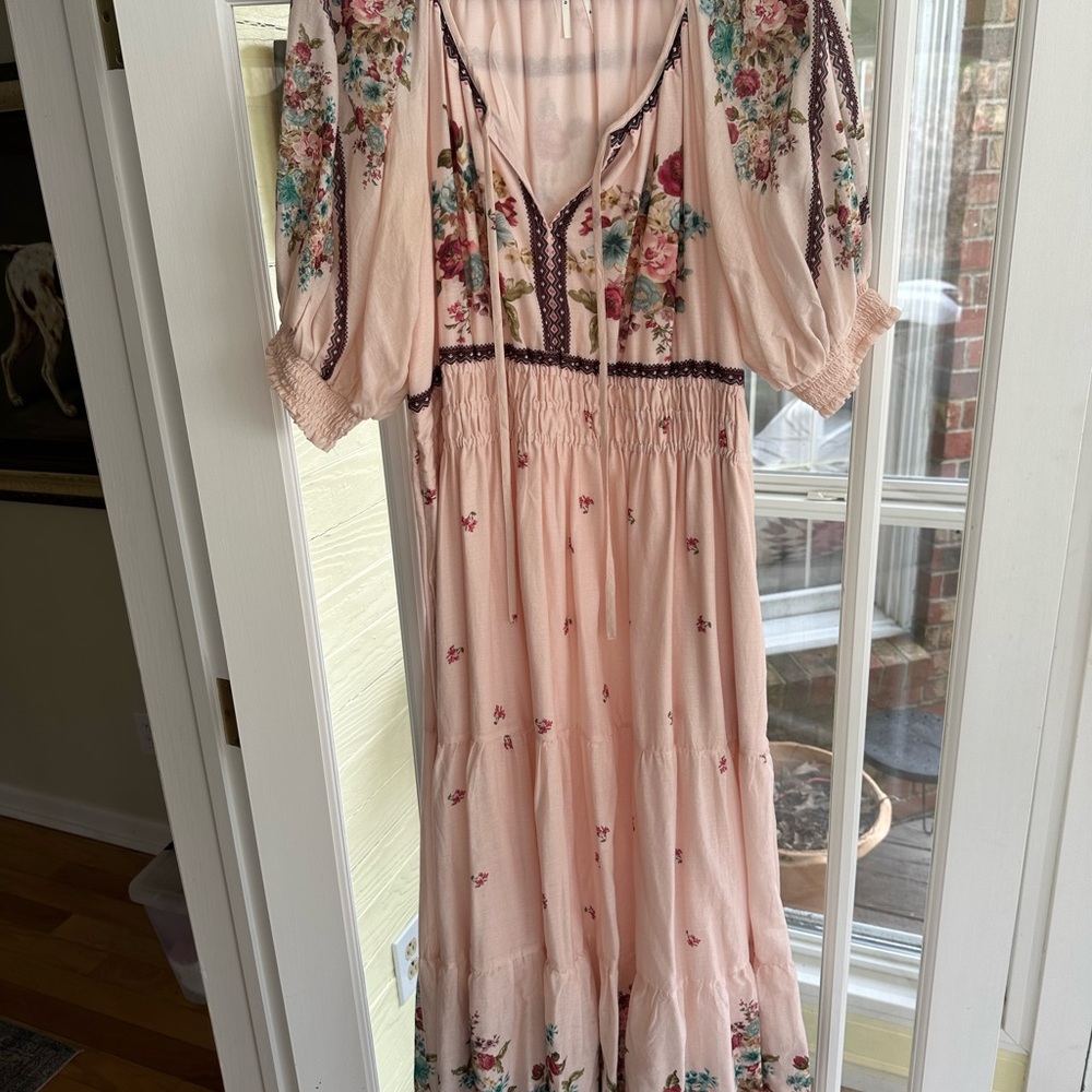 Anthropologie Floral Maxi Dress